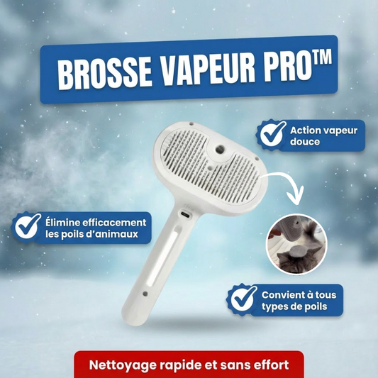 Brosse Anti-Poils Vapeur Pro™